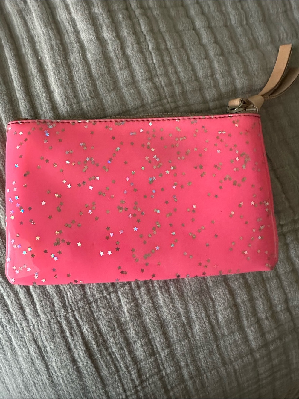 Consuela Shine Slim Wallet - Hot Pink with Tan Trim - Picture 6 of 9